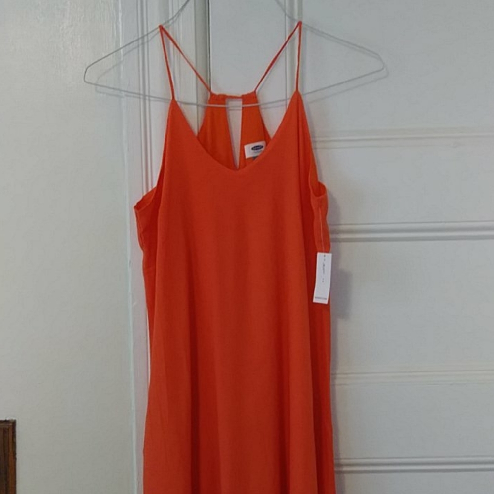Old navy orange maxi dress